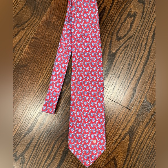 Burberry silk tie featuring umbrellas - Picture 7 of 9